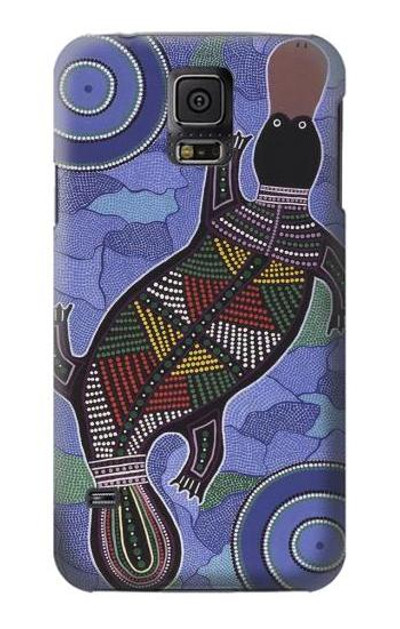 S3387 Platypus Australian Aboriginal Art Case Cover Custodia per Samsung Galaxy S5