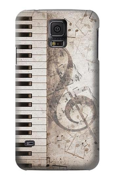 S3390 Music Note Case Cover Custodia per Samsung Galaxy S5