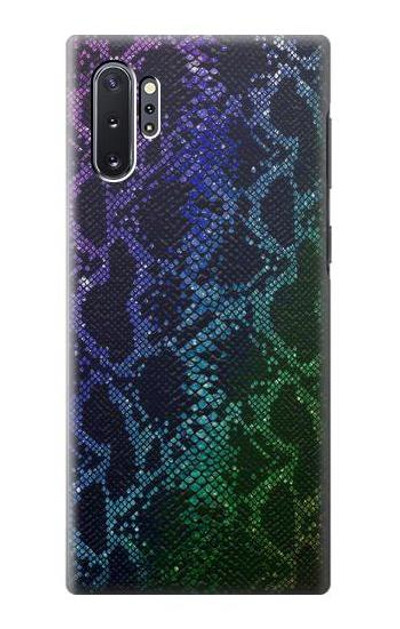 S3366 Rainbow Python Skin Graphic Print Case Cover Custodia per Samsung Galaxy Note 10 Plus