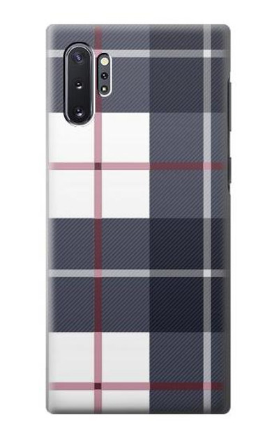 S3452 Plaid Fabric Pattern Case Cover Custodia per Samsung Galaxy Note 10 Plus