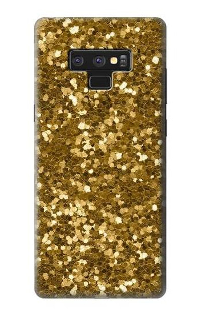 S3388 Gold Glitter Graphic Print Case Cover Custodia per Note 9 Samsung Galaxy Note9