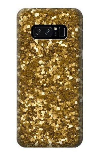 S3388 Gold Glitter Graphic Print Case Cover Custodia per Note 8 Samsung Galaxy Note8