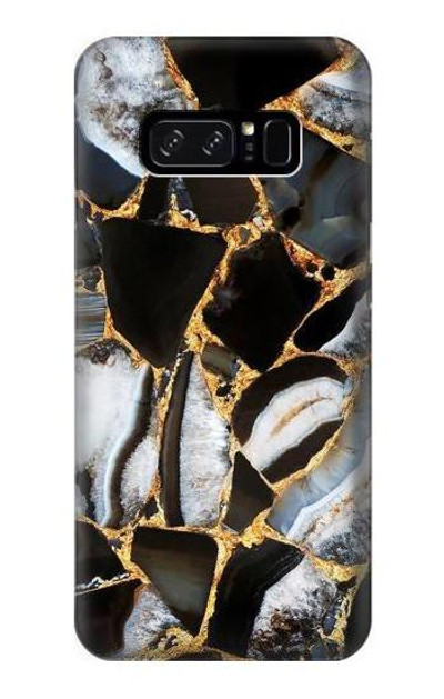 S3419 Gold Marble Graphic Print Case Cover Custodia per Note 8 Samsung Galaxy Note8