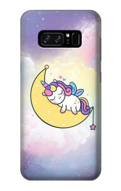 S3485 Cute Unicorn Sleep Case Cover Custodia per Note 8 Samsung Galaxy Note8