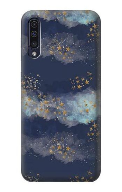 S3364 Gold Star Sky Case Cover Custodia per Samsung Galaxy A50