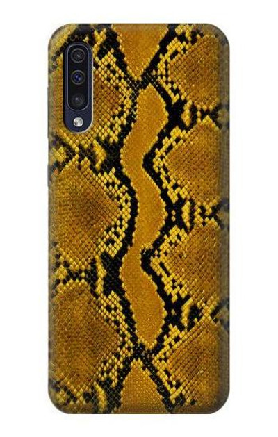 S3365 Yellow Python Skin Graphic Print Case Cover Custodia per Samsung Galaxy A50