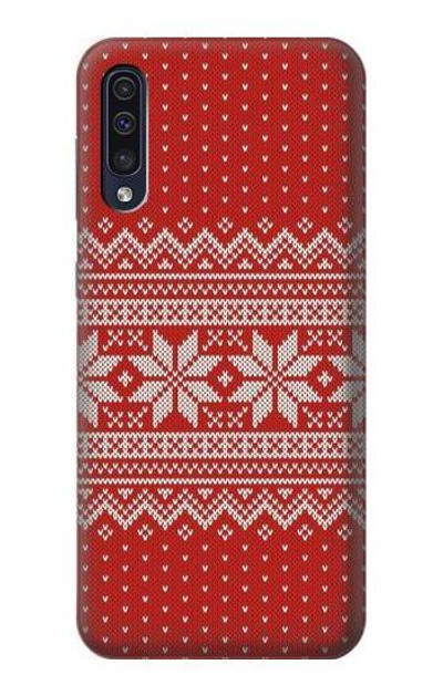 S3384 Winter Seamless Knitting Pattern Case Cover Custodia per Samsung Galaxy A50