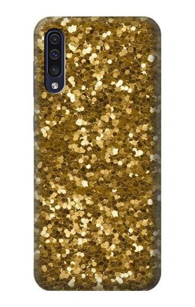 S3388 Gold Glitter Graphic Print Case Cover Custodia per Samsung Galaxy A50