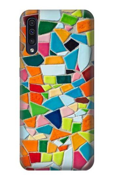 S3391 Abstract Art Mosaic Tiles Graphic Case Cover Custodia per Samsung Galaxy A50