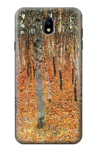 S3380 Gustav Klimt Birch Forest Case Cover Custodia per Samsung Galaxy J7 (2018), J7 Aero, J7 Top, J7 Aura, J7 Crown, J7 Refine, J7 Eon, J7 V 2nd Gen, J7 Star