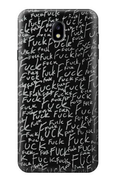 S3478 Funny Words Blackboard Case Cover Custodia per Samsung Galaxy J7 (2018), J7 Aero, J7 Top, J7 Aura, J7 Crown, J7 Refine, J7 Eon, J7 V 2nd Gen, J7 Star