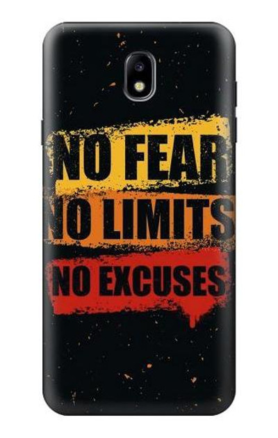 S3492 No Fear Limits Excuses Case Cover Custodia per Samsung Galaxy J7 (2018), J7 Aero, J7 Top, J7 Aura, J7 Crown, J7 Refine, J7 Eon, J7 V 2nd Gen, J7 Star