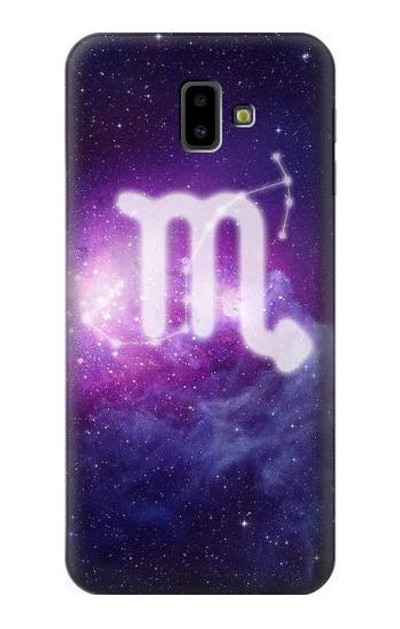 S3370 Zodiac Scorpio Case Cover Custodia per Samsung Galaxy J6+ (2018), J6 Plus (2018)