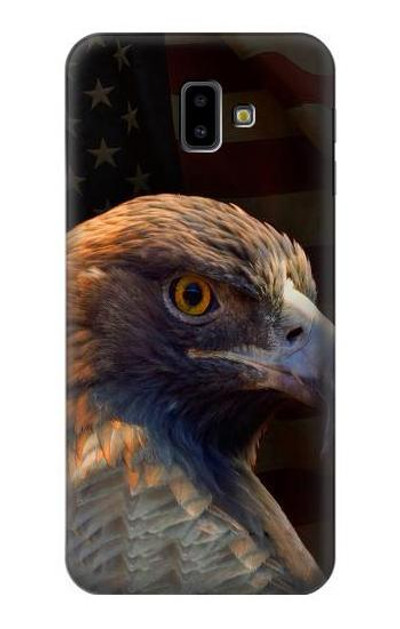 S3376 Eagle American Flag Case Cover Custodia per Samsung Galaxy J6+ (2018), J6 Plus (2018)