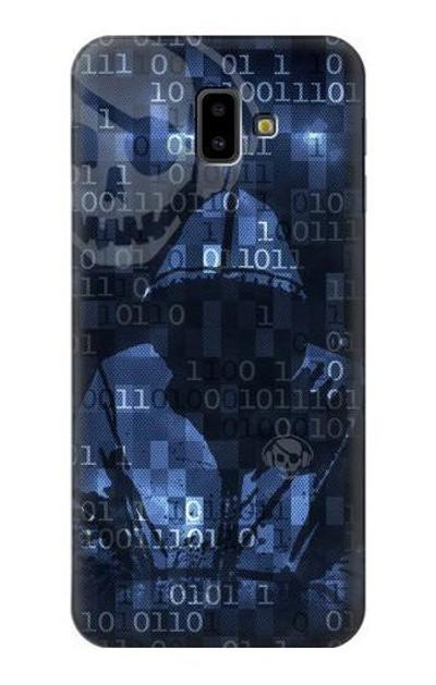 S3431 Digital Code Cyber Hacker Case Cover Custodia per Samsung Galaxy J6+ (2018), J6 Plus (2018)