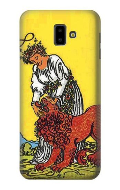 S3458 Strength Tarot Card Case Cover Custodia per Samsung Galaxy J6+ (2018), J6 Plus (2018)