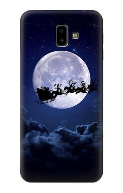 S3508 Xmas Santa Moon Case Cover Custodia per Samsung Galaxy J6+ (2018), J6 Plus (2018)