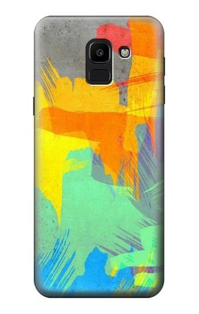S3423 Brush Stroke Case Cover Custodia per Samsung Galaxy J6 (2018)
