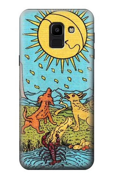 S3435 Tarot Card Moon Case Cover Custodia per Samsung Galaxy J6 (2018)