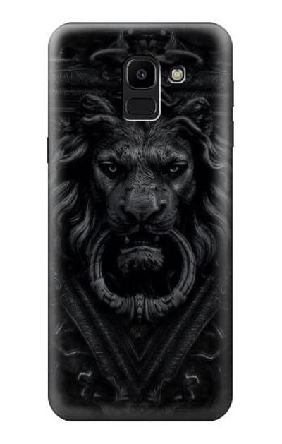 S3619 Dark Gothic Lion Case Cover Custodia per Samsung Galaxy J6 (2018)