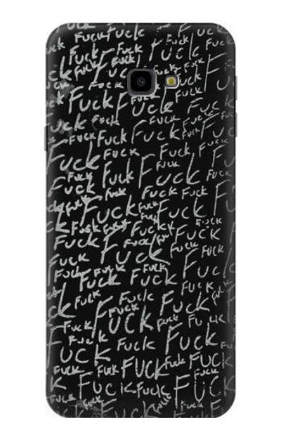 S3478 Funny Words Blackboard Case Cover Custodia per Samsung Galaxy J4+ (2018), J4 Plus (2018)