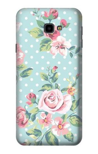 S3494 Vintage Rose Polka Dot Case Cover Custodia per Samsung Galaxy J4+ (2018), J4 Plus (2018)