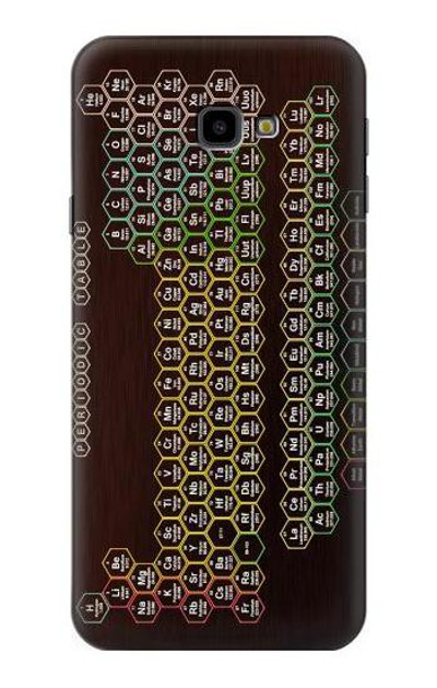 S3544 Neon Honeycomb Periodic Table Case Cover Custodia per Samsung Galaxy J4+ (2018), J4 Plus (2018)