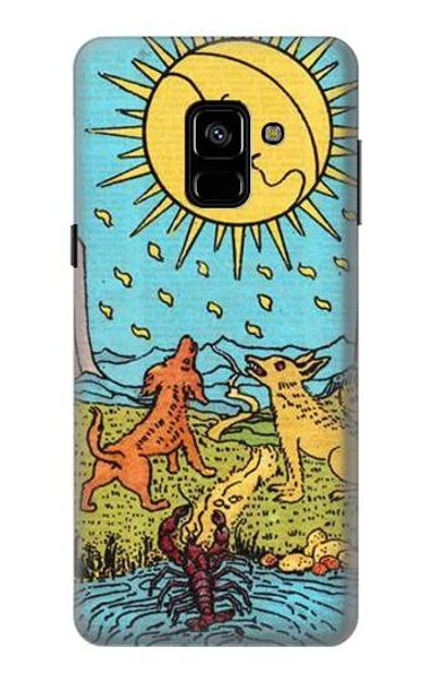 S3435 Tarot Card Moon Case Cover Custodia per Samsung Galaxy A8 (2018)