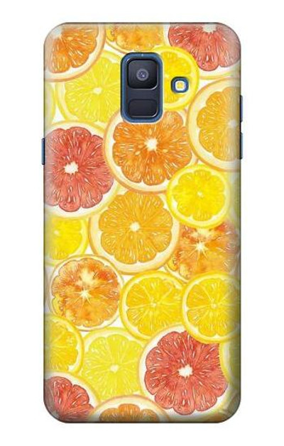 S3408 Lemon Case Cover Custodia per Samsung Galaxy A6 (2018)