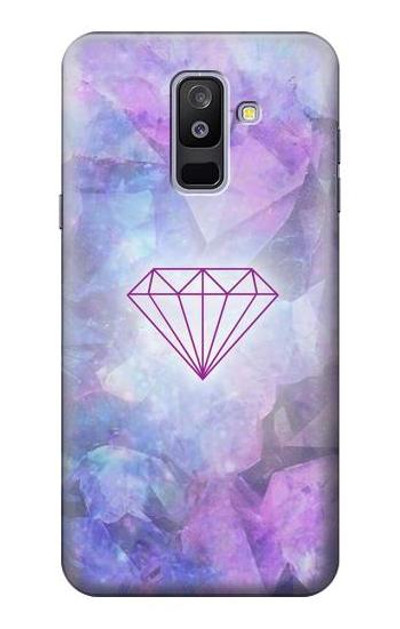 S3455 Diamond Case Cover Custodia per Samsung Galaxy A6+ (2018), J8 Plus 2018, A6 Plus 2018