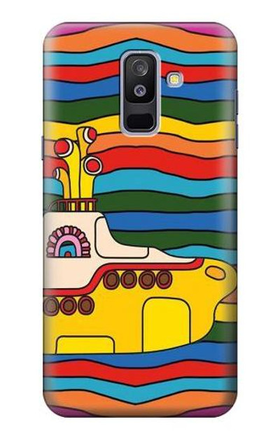 S3599 Hippie Submarine Case Cover Custodia per Samsung Galaxy A6+ (2018), J8 Plus 2018, A6 Plus 2018