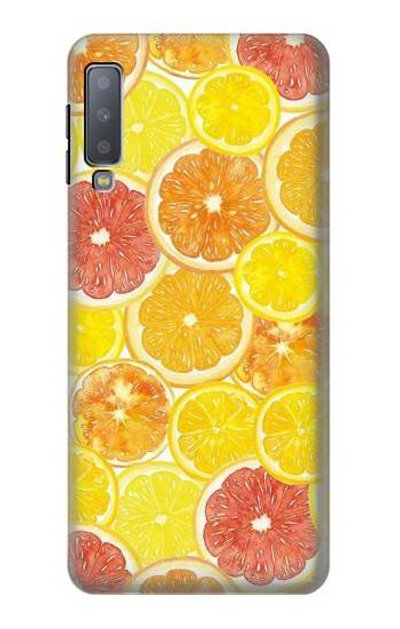 S3408 Lemon Case Cover Custodia per Samsung Galaxy A7 (2018)