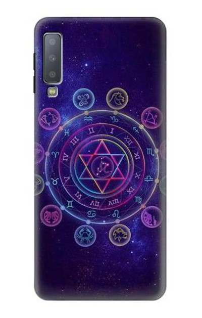 S3461 Zodiac Case Cover Custodia per Samsung Galaxy A7 (2018)