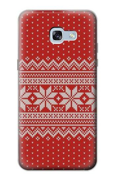 S3384 Winter Seamless Knitting Pattern Case Cover Custodia per Samsung Galaxy A5 (2017)