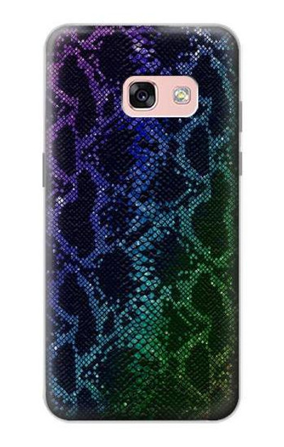 S3366 Rainbow Python Skin Graphic Print Case Cover Custodia per Samsung Galaxy A3 (2017)