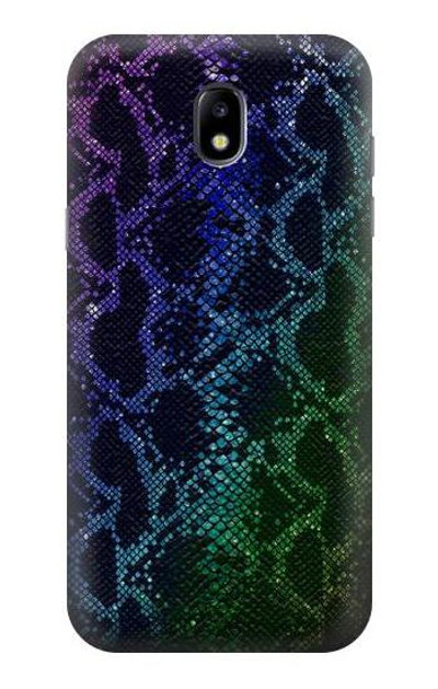 S3366 Rainbow Python Skin Graphic Print Case Cover Custodia per Samsung Galaxy J5 (2017) EU Version