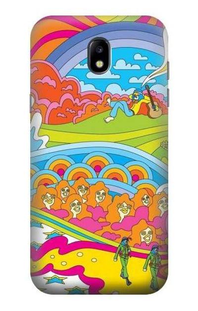S3407 Hippie Art Case Cover Custodia per Samsung Galaxy J5 (2017) EU Version