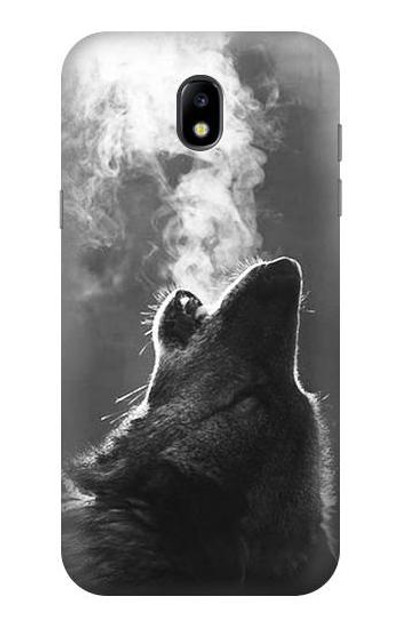 S3505 Wolf Howling Case Cover Custodia per Samsung Galaxy J5 (2017) EU Version