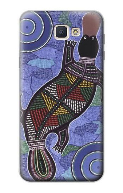 S3387 Platypus Australian Aboriginal Art Case Cover Custodia per Samsung Galaxy J7 Prime (SM-G610F)