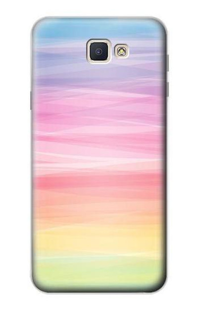 S3507 Colorful Rainbow Pastel Case Cover Custodia per Samsung Galaxy J7 Prime (SM-G610F)