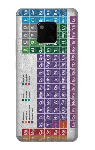 S3383 Periodic Table Case Cover Custodia per Huawei Mate 20 Pro