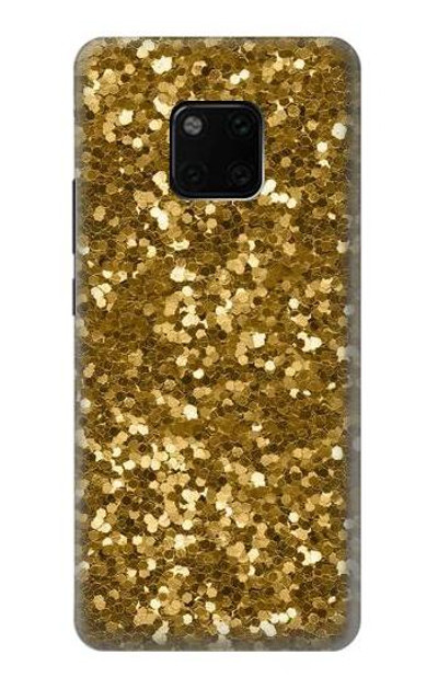 S3388 Gold Glitter Graphic Print Case Cover Custodia per Huawei Mate 20 Pro