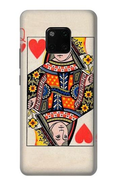 S3429 Queen Hearts Card Case Cover Custodia per Huawei Mate 20 Pro