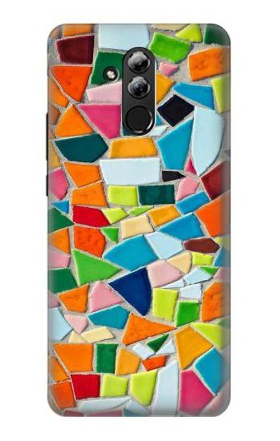 S3391 Abstract Art Mosaic Tiles Graphic Case Cover Custodia per Huawei Mate 20 lite
