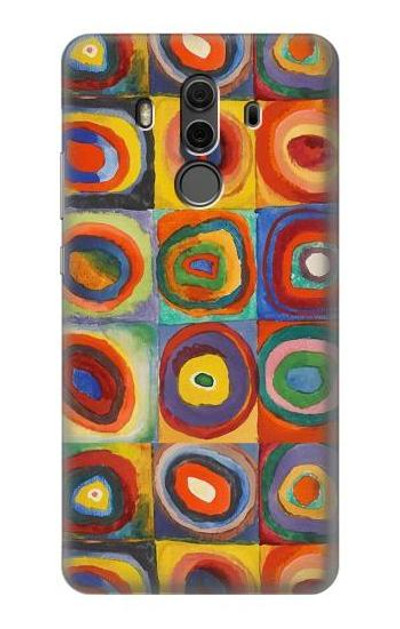 S3409 Squares Concentric Circles Case Cover Custodia per Huawei Mate 10 Pro, Porsche Design