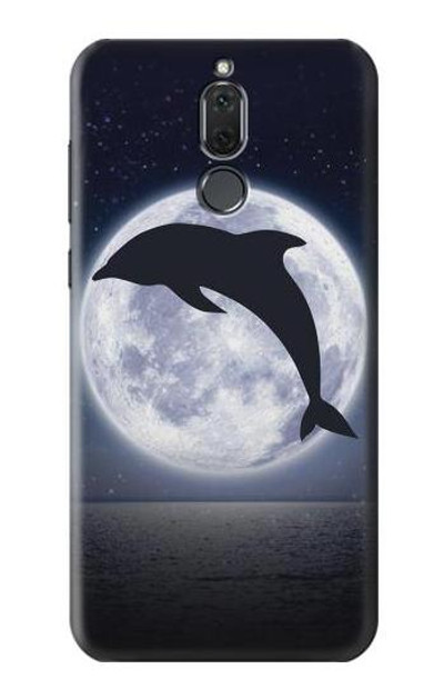 S3510 Dolphin Moon Night Case Cover Custodia per Huawei Mate 10 Lite
