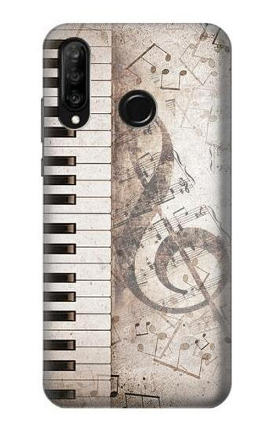 S3390 Music Note Case Cover Custodia per Huawei P30 lite