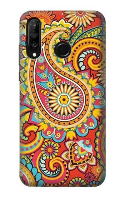 S3402 Floral Paisley Pattern Seamless Case Cover Custodia per Huawei P30 lite