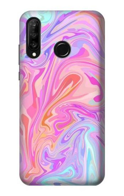 S3444 Digital Art Colorful Liquid Case Cover Custodia per Huawei P30 lite