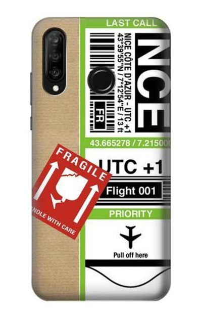 S3543 Luggage Tag Art Case Cover Custodia per Huawei P30 lite